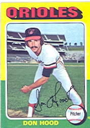 1975 Topps Baseball Cards      516     Don Hood